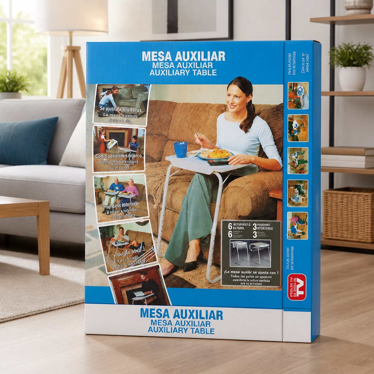 Adjustable Side Table - Portable