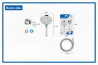Nueva Idea Shower Head Kit with Hose and Holder product images and lifestyle scenes