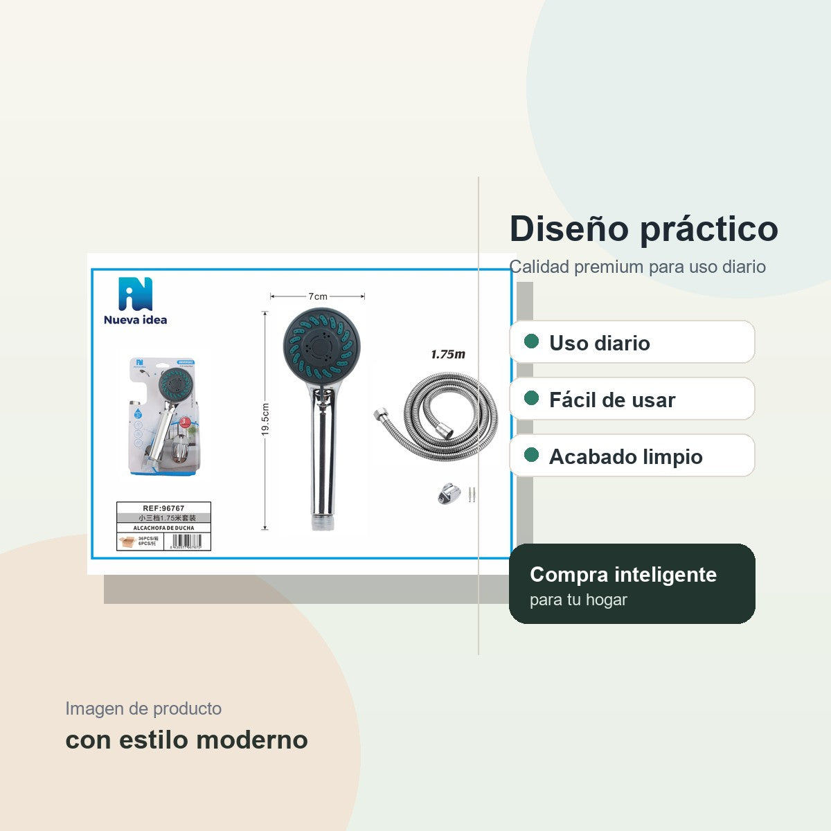 New Idea 3-speed shower set