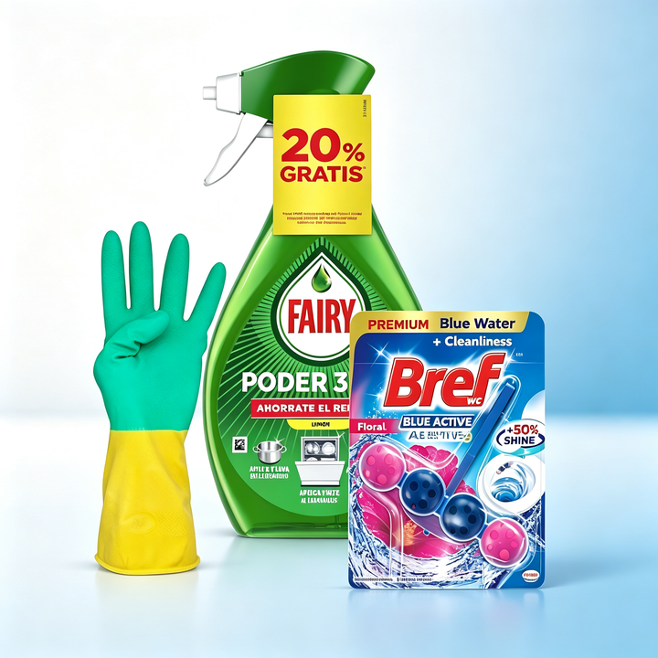 Home Cleaning Kit - Multi-Purpose Spray + Toilet Hanger + Gloves