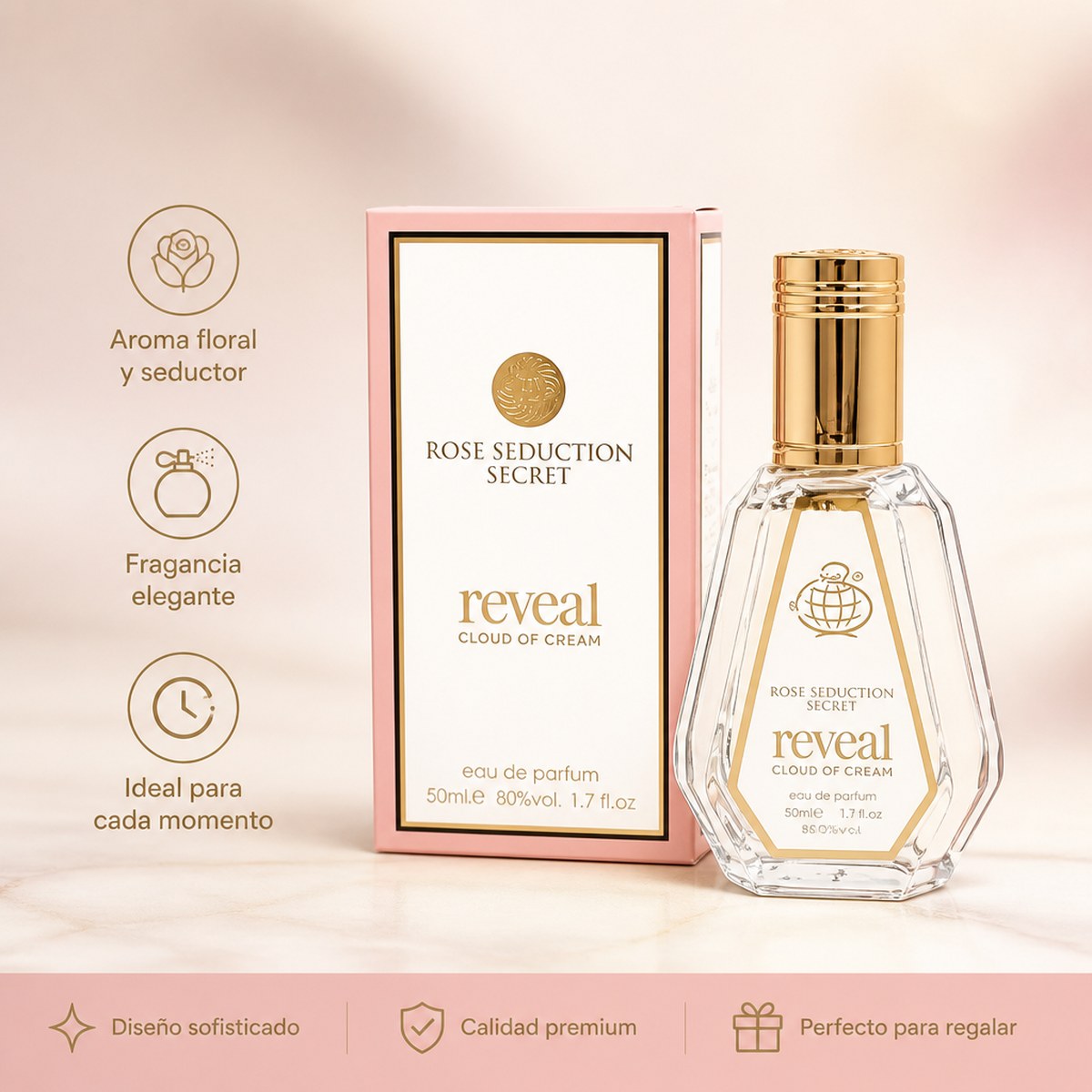 Rose Seduction Secret Reveal Cloud of Cream Eau de Parfum, 50ml