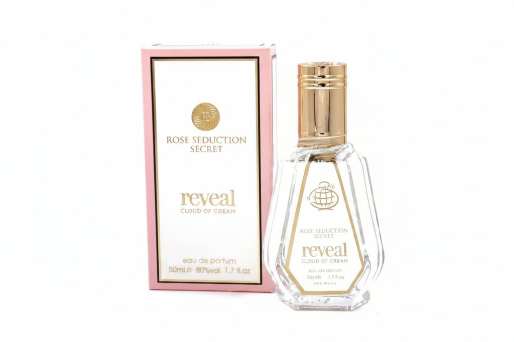 Rose Seduction Secret Reveal Cloud of Cream Eau de Parfum, 50ml product images and lifestyle scenes
