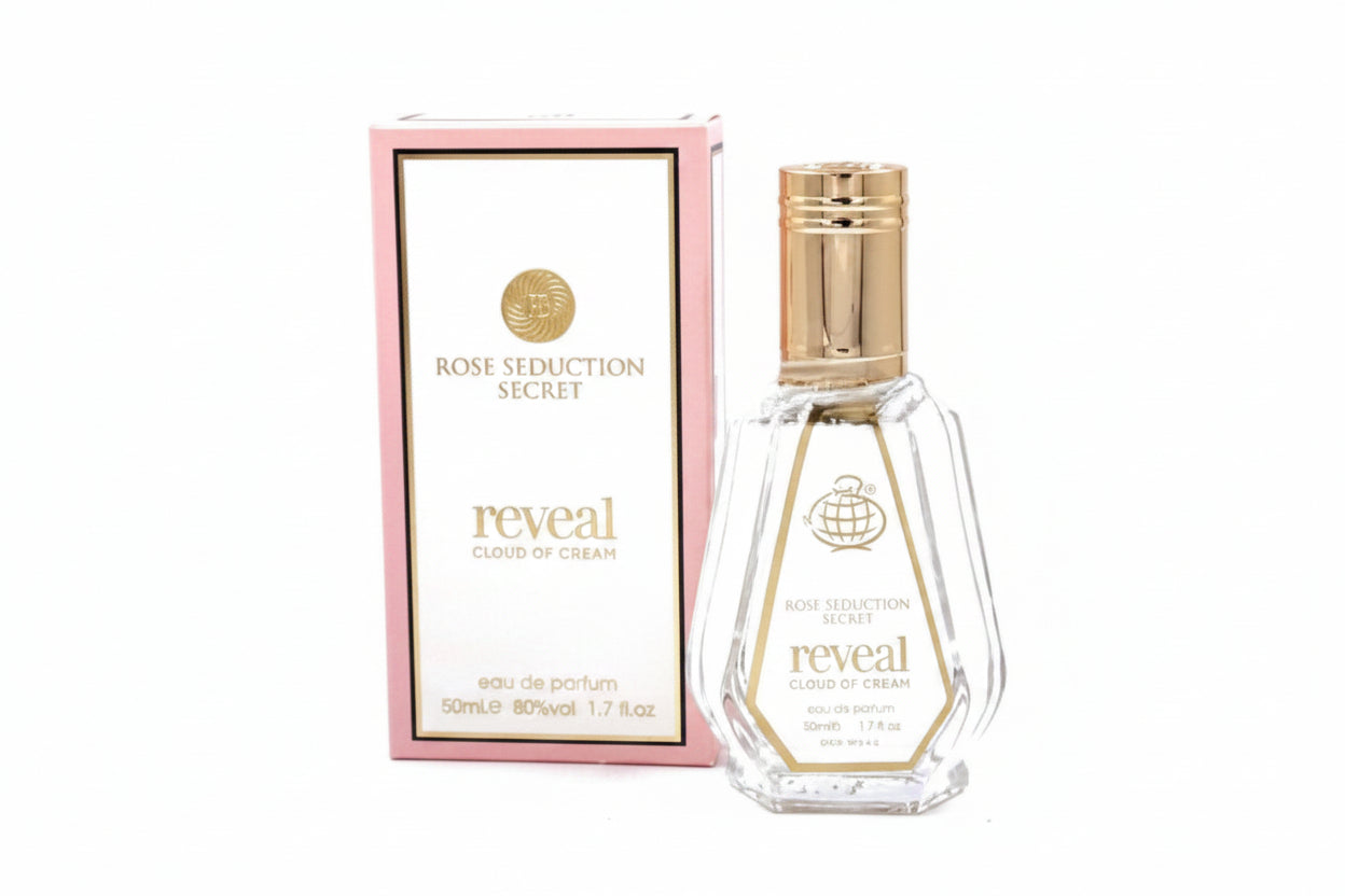 Rose Seduction Secret Reveal Cloud of Cream Eau de Parfum, 50ml product images and lifestyle scenes