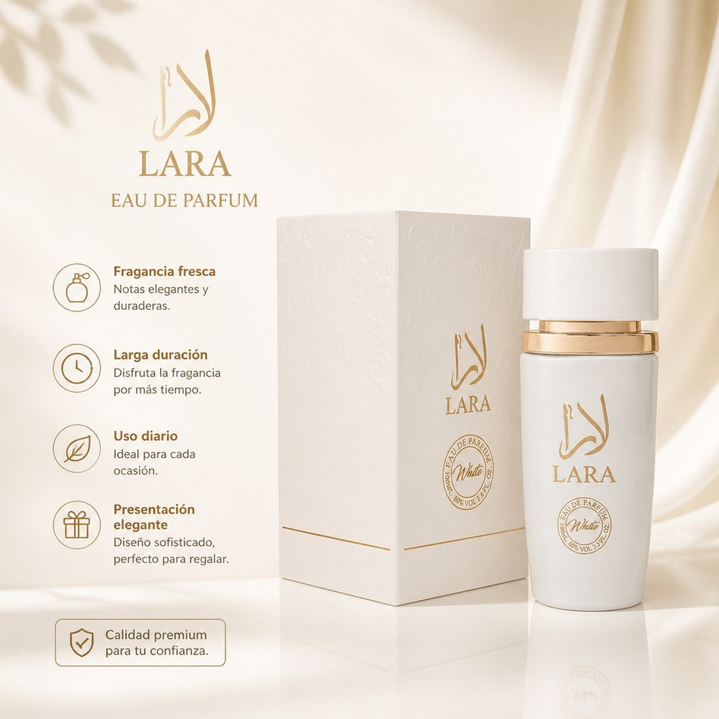 Lara White Eau de Parfum Fresh Fragrance