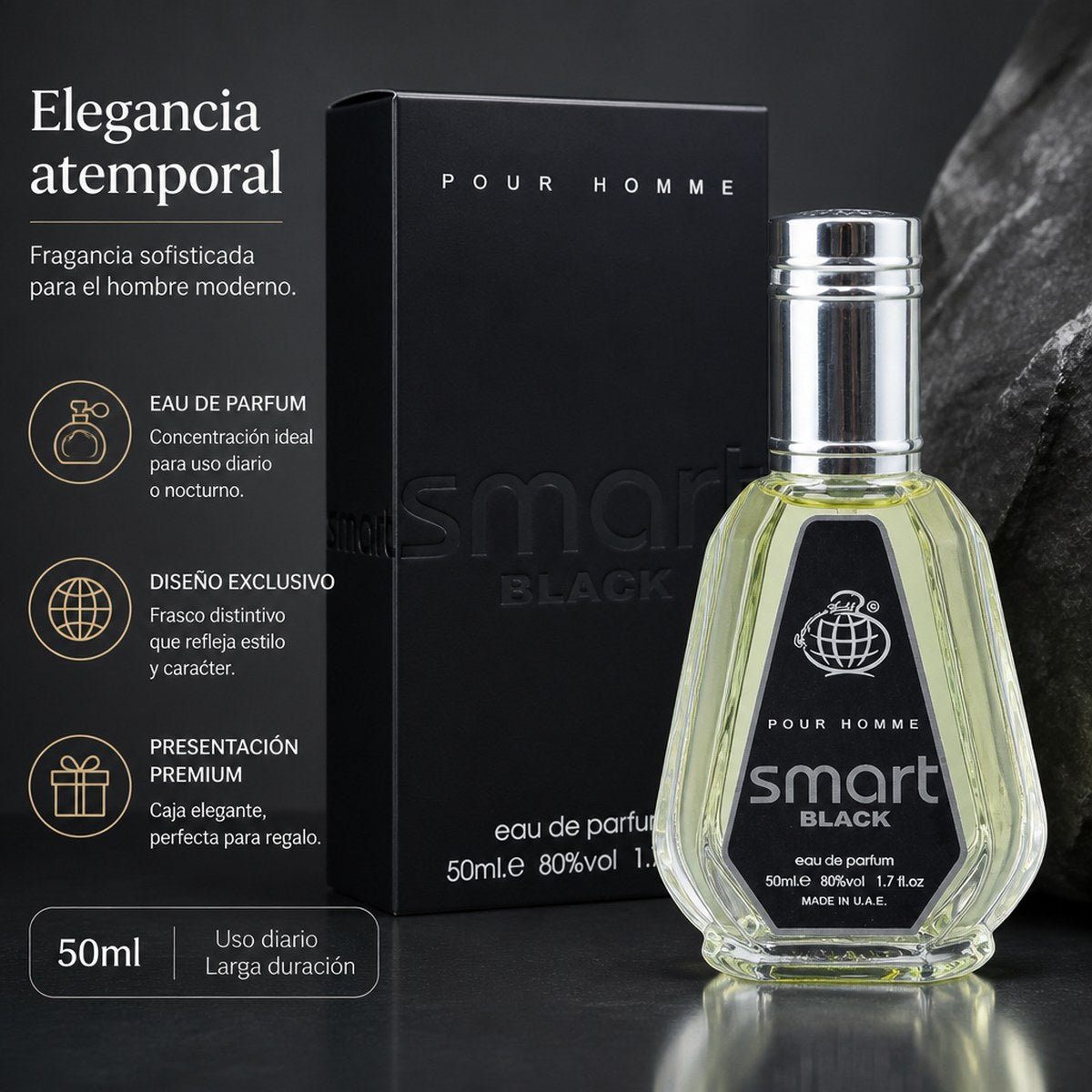 Eau de Parfum Smart Black for Men