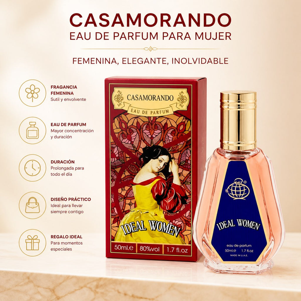 Casamorando Ideal Women Eau de Parfum for Her, 50ml