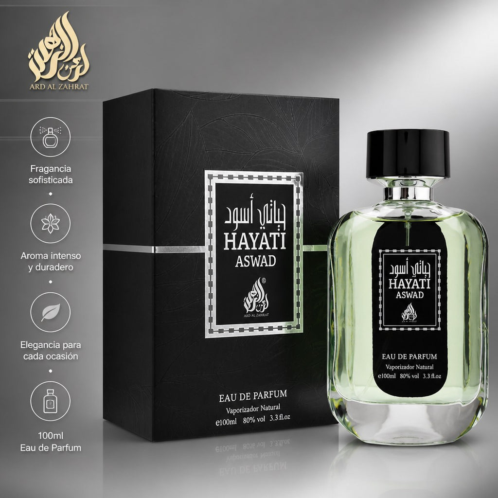 Ard Al Zahrat Hayati Aswad Eau de Parfum, 100 ml