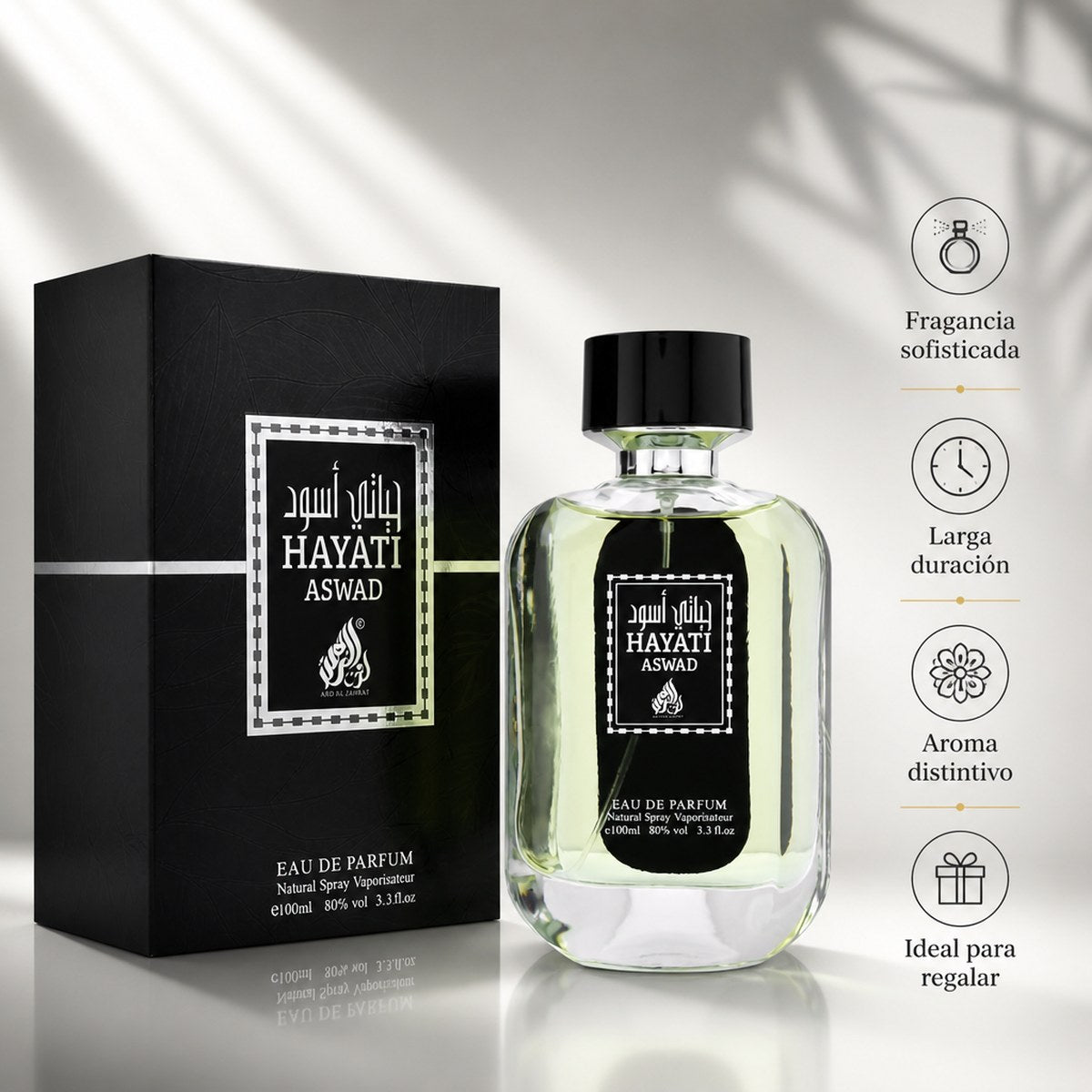 Ard Al Zahrat Hayati Aswad Eau de Parfum, 100 ml