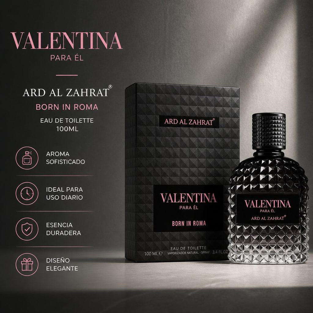 Eau de Toilette Ard Al Zahrat Valentina Para Hombre Born In Roma 100 ml