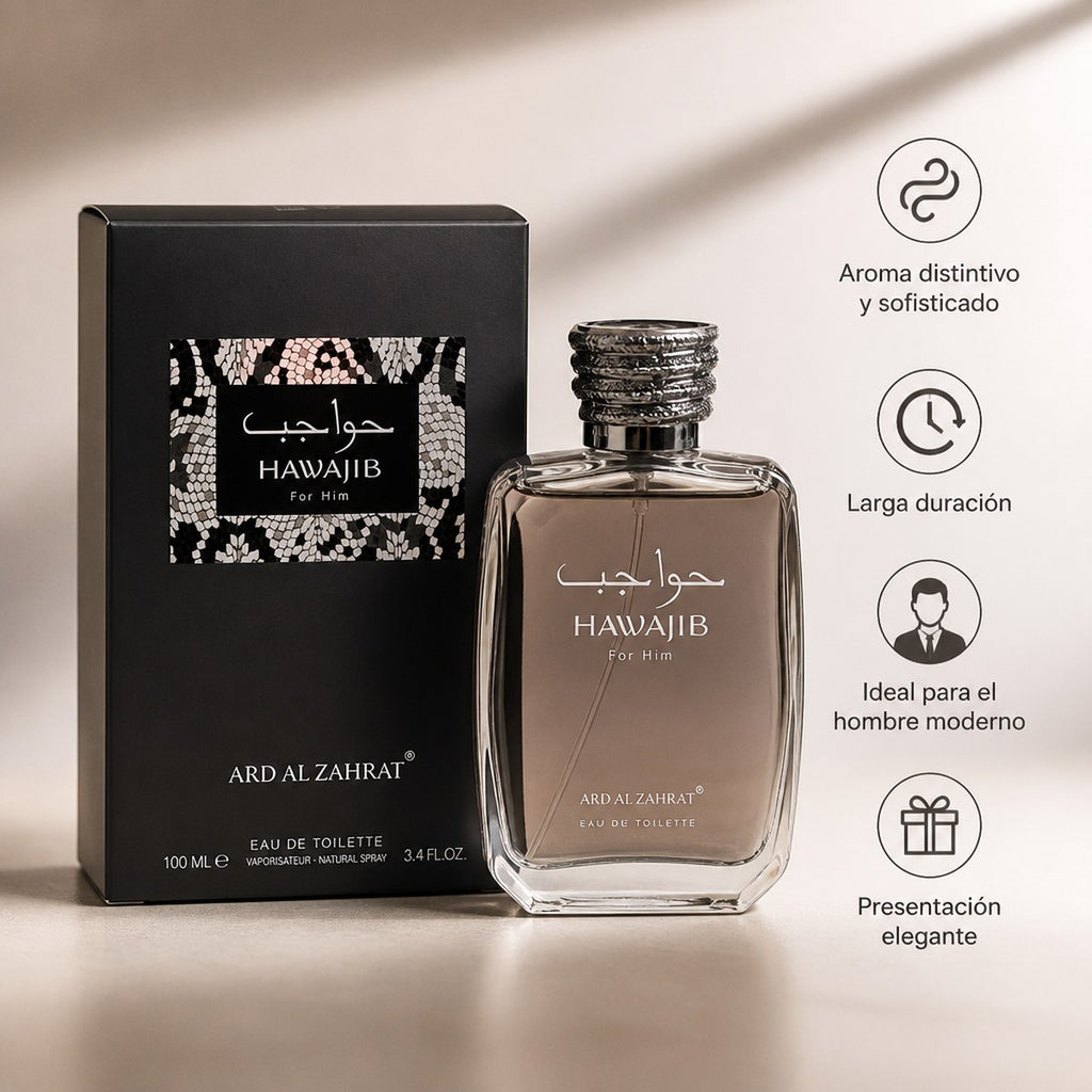 Eau de Toilette para Hombre Ard Al Zahrat Hawajib 100 ml