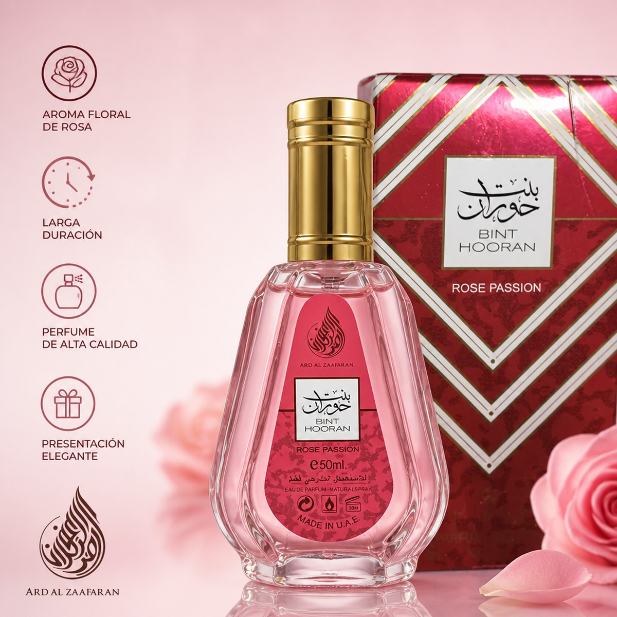 ARD AL ZAAFARAN Bint Hooran Rose Passion Eau de Parfum 50ml