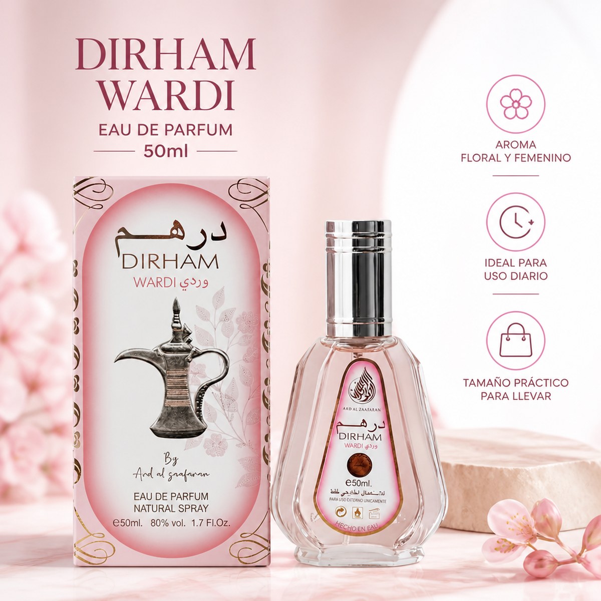 Ard Al Zaafaran Dirham Wardi Eau de Parfum 50ml