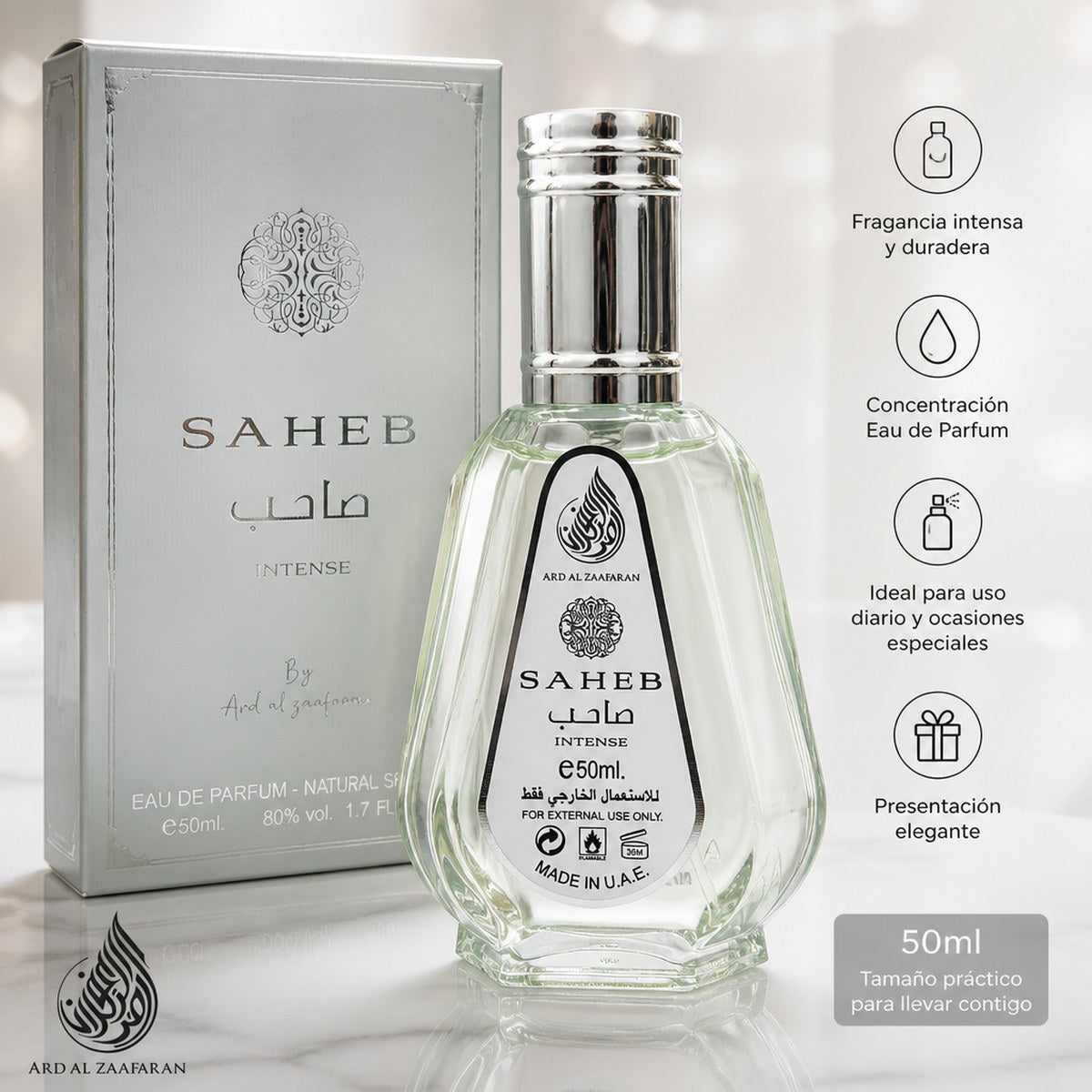 ARD AL ZAAFARAN Saheb Intense Eau de Parfum 50ml