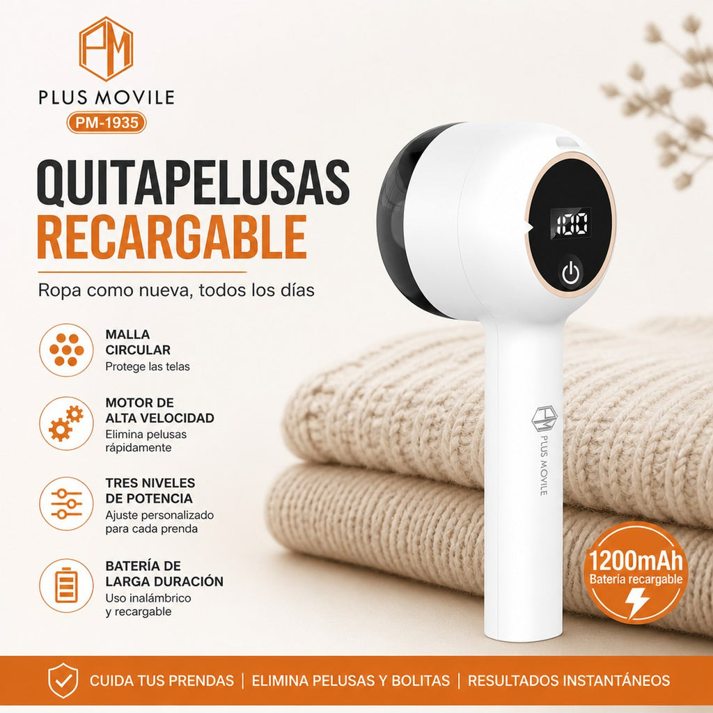 Depilador Eléctrico Recargable PLUS MOVILE