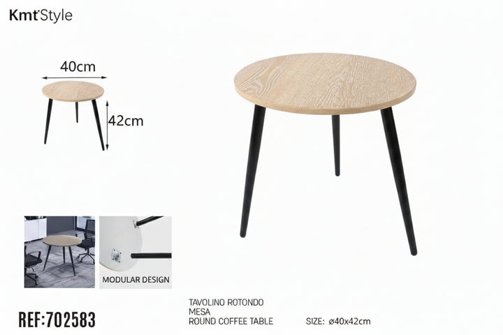 KmtStyle Round Coffee Table 40x42cm product images and lifestyle scenes