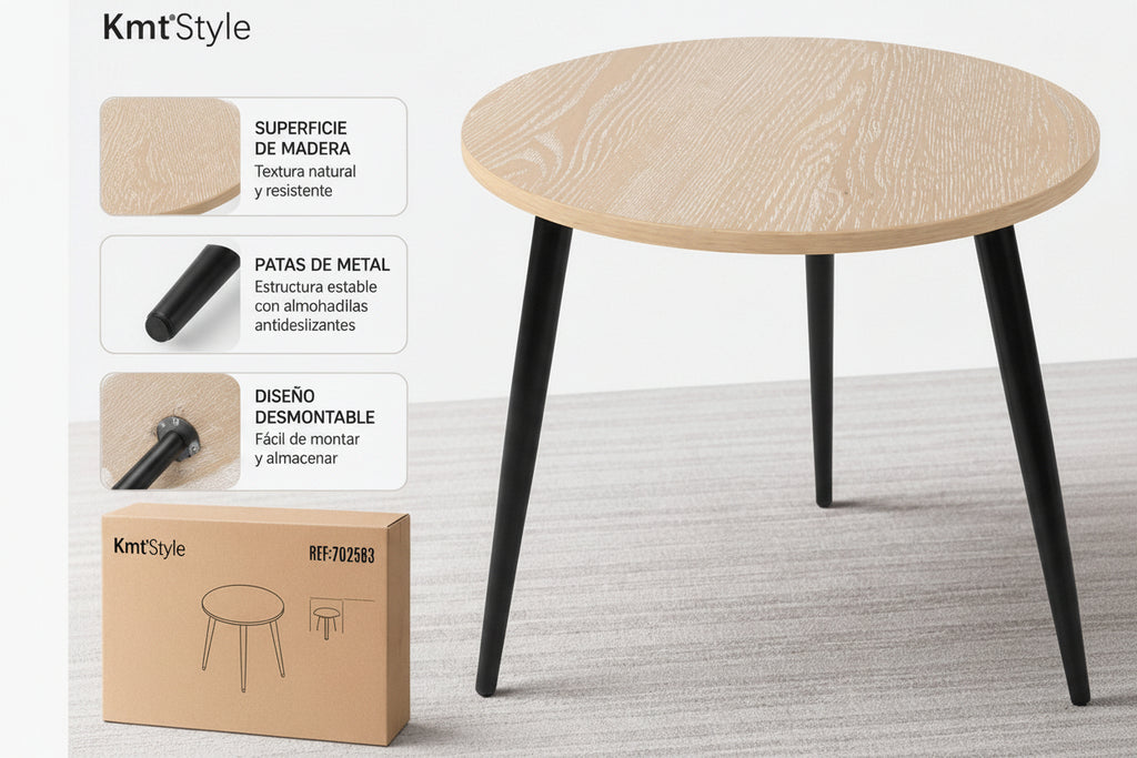 KmtStyle Round Coffee Table 40x42cm