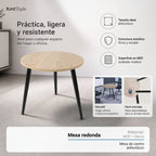 KmtStyle Round Coffee Table 40x42cm