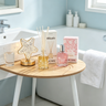 Home Decor and Aromas 4-in-1 Set - Side Table + Vanilla Mikado + Yara Perfume + Star Lamp