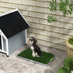 Toaleta para mascotas con 2 mantas de hierba, tabletilla para el entrenamiento en la cacerola, toaleta para cachorros Indoor Outdoor, verde 67 x 41 cm