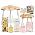 Home Decor and Aromas 4-in-1 Set - Side Table + Vanilla Mikado + Yara Perfume + Star Lamp
