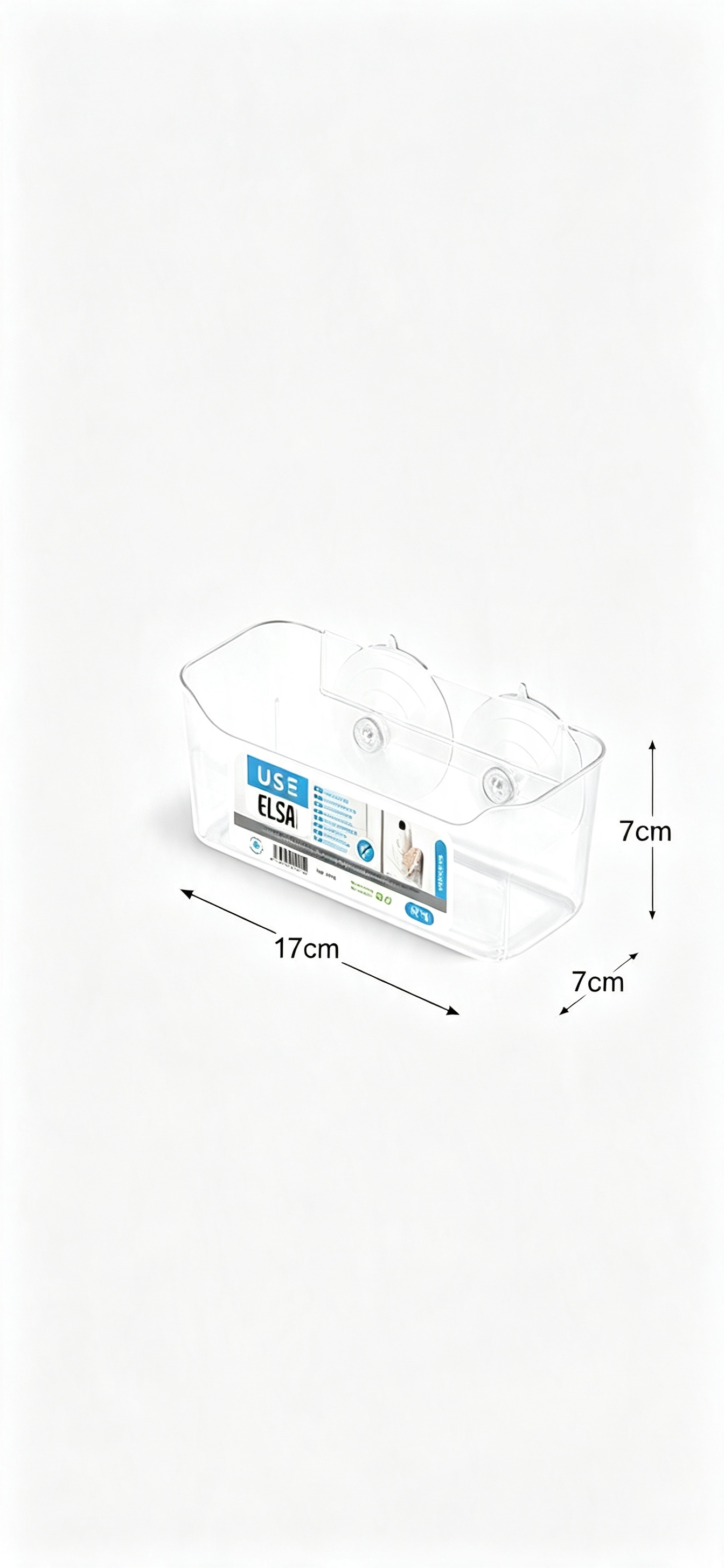 Caja Organizadora Transparente USE ELSA | Con Asas | 4 Tamaños | Plástico Resistente | Hogar y Oficina