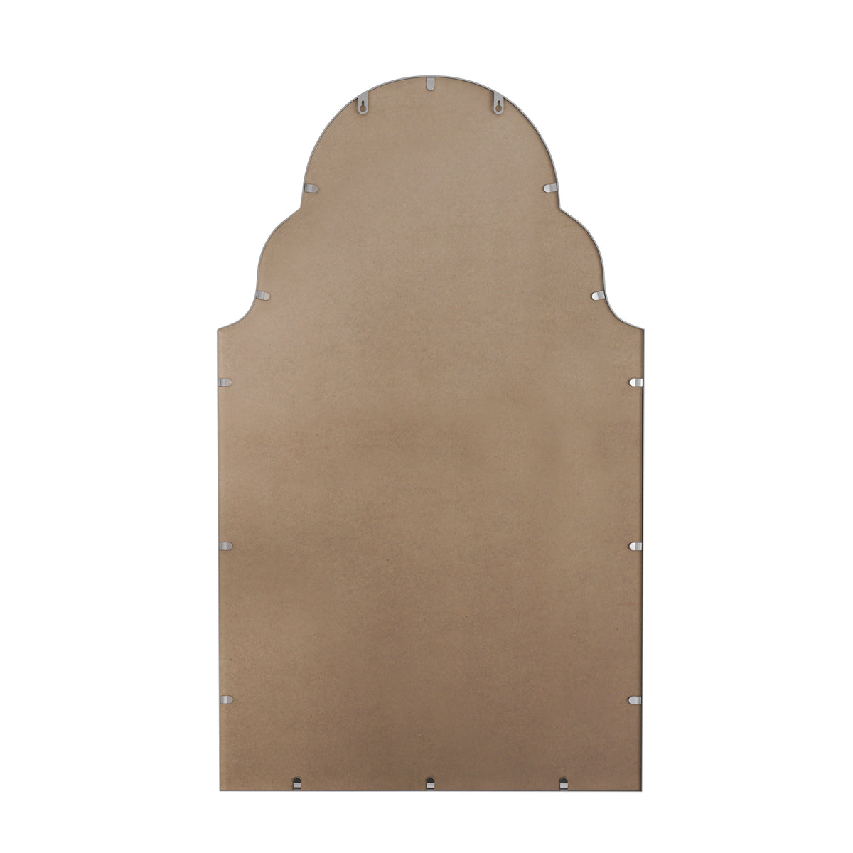 Espejo rectangular de 61x101CM, espejo rectangular plateado, espejo de pared con marco de metal, espejo de baño para la pared, para el baño, la sala de estar, la decoración de la pared del dormitorio
