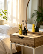 Premium 4-in-1 Feminine Decoration Set - Side Table + Lemon Diffuser + Ionic Hair Dryer + Swan Lamp