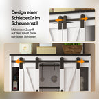 Armario de pared para la cocina con 2 puertas correderas y soportes de empotramiento ajustables, armario de pared para el almacenamiento en el salón, el baño y la lavandería, 80 × 31 × 76 cm