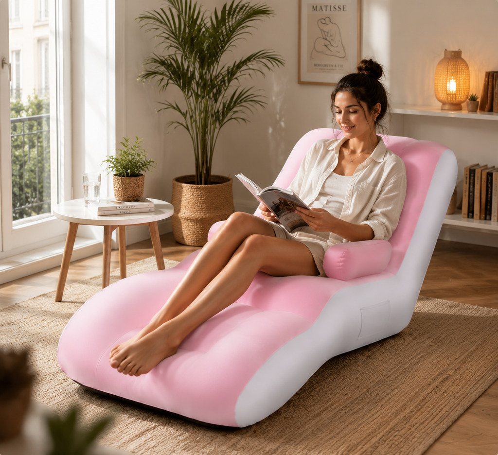 Sofá Inflable SD-5852 — Relájate en el jardín, el camping o el salón en segundos