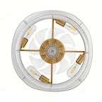 Ventilador de techo de 19 pulgadas moderno, alas de ABS, doble control a través de la app y el mando a distancia, seis velocidades reversibles de ajuste del ventilador, ideal para dormitorios y guarderías