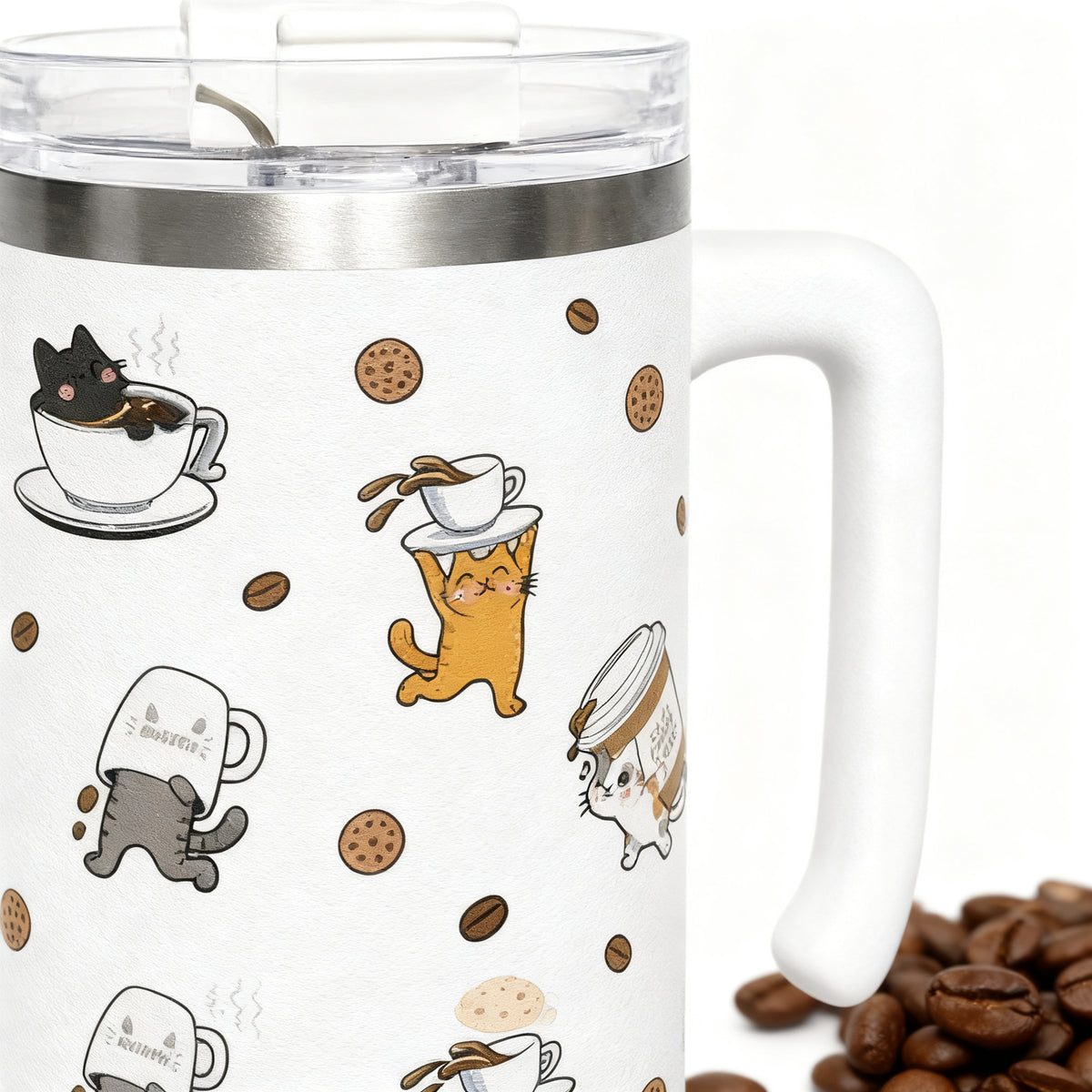 MUG TERMICO 1200ML COFFEE COOL CATS