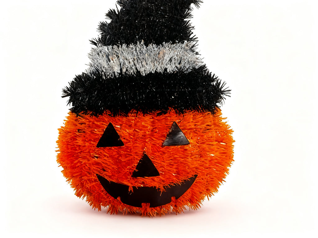 Calabaza Colgante Plana de Halloween con Sombrero 1pc
