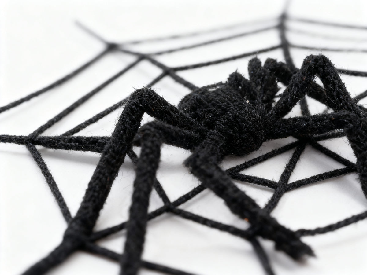Decoración de Telaraña Negra para Halloween