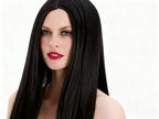 Peluca Negra para Halloween 140g