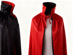 Capa Doble Rojo-Negro 120cm para Halloween