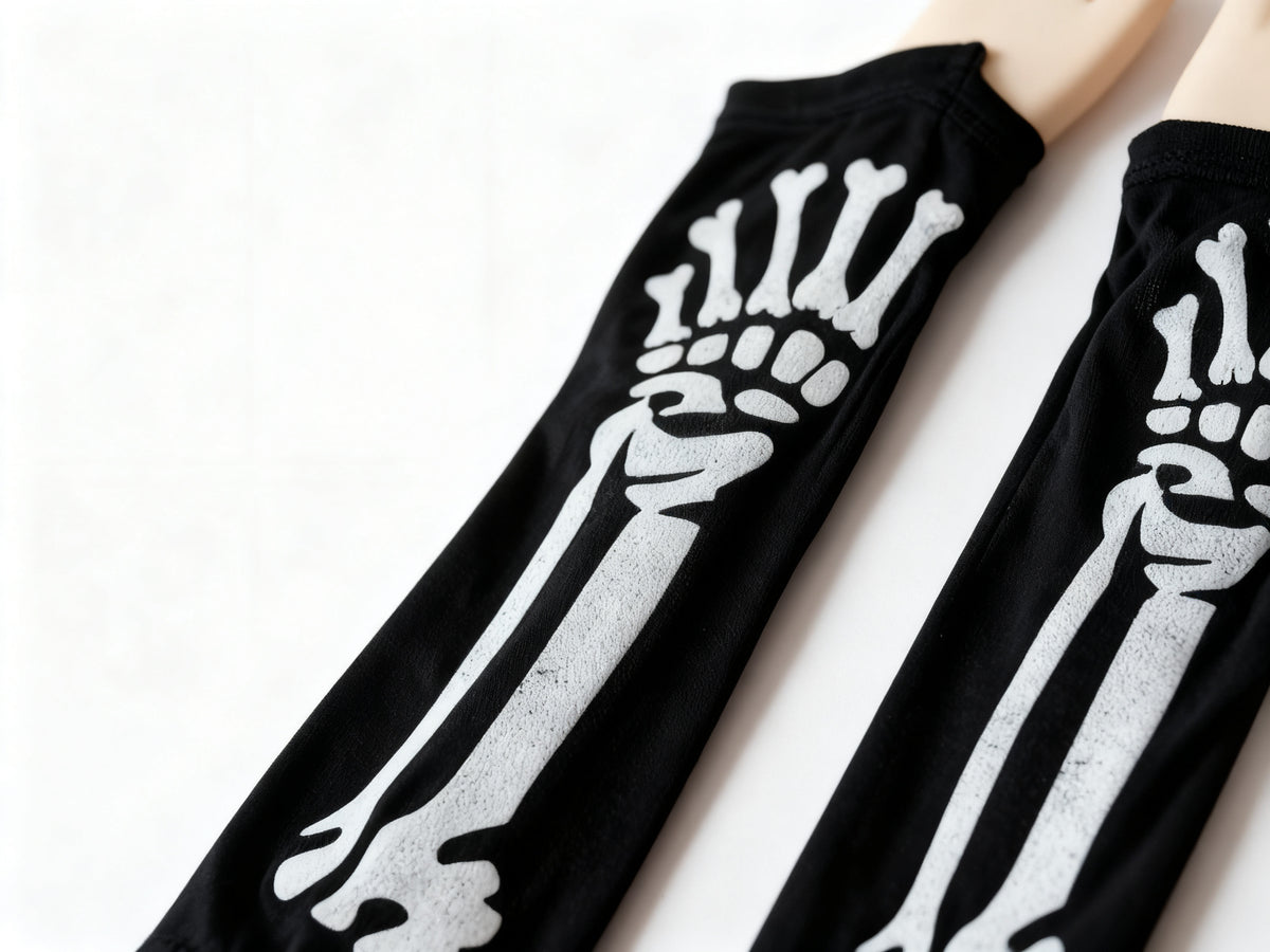 Guantes sin dedos de Halloween