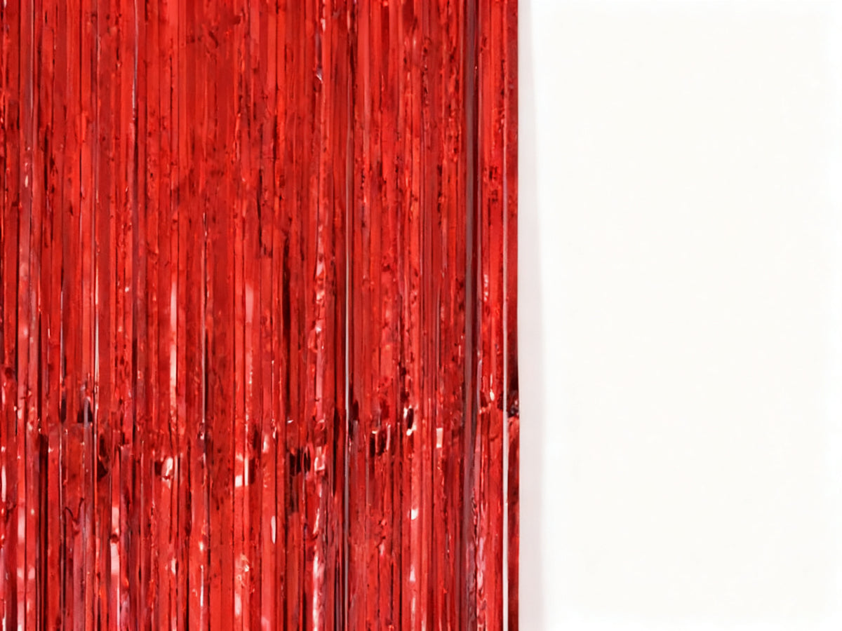 100x200cm Cortina Decorativa Roja