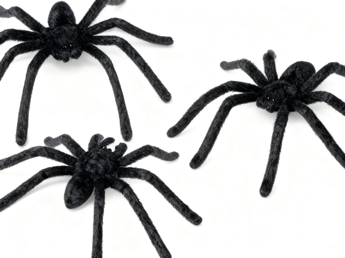 Decoración Halloween Arañas Negras 20 Piezas