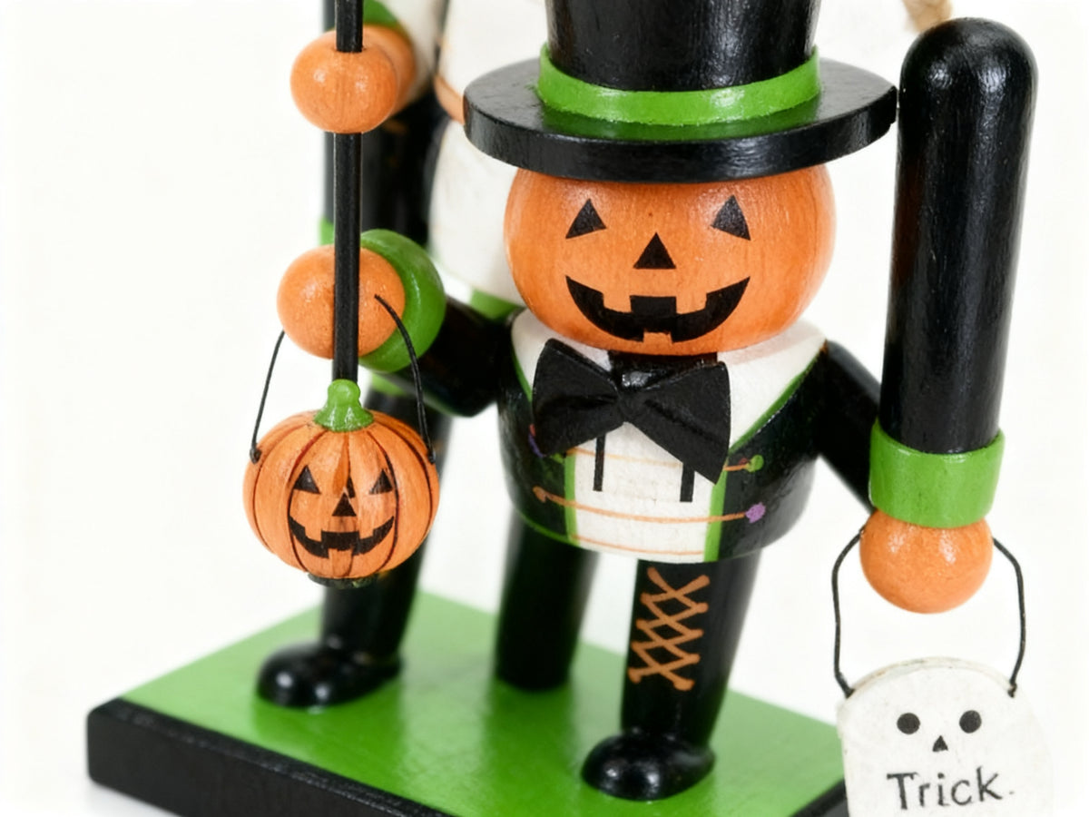 Figura Decorativa Cascanueces Calabaza Halloween