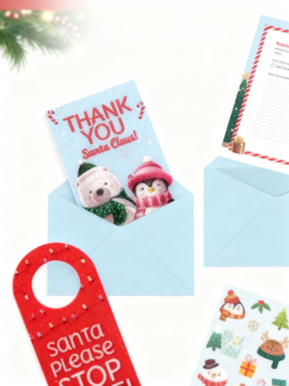 Set de Papelería para Carta Navideña