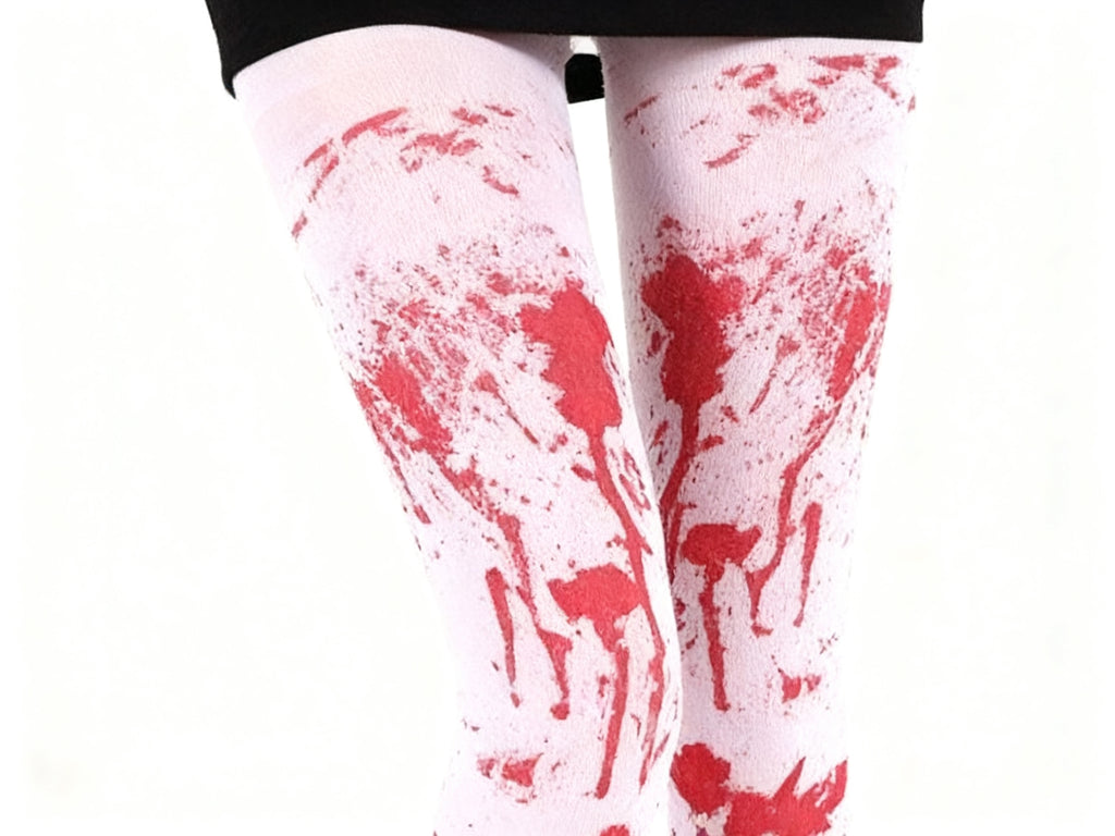 Medias con manchas de sangre para Halloween