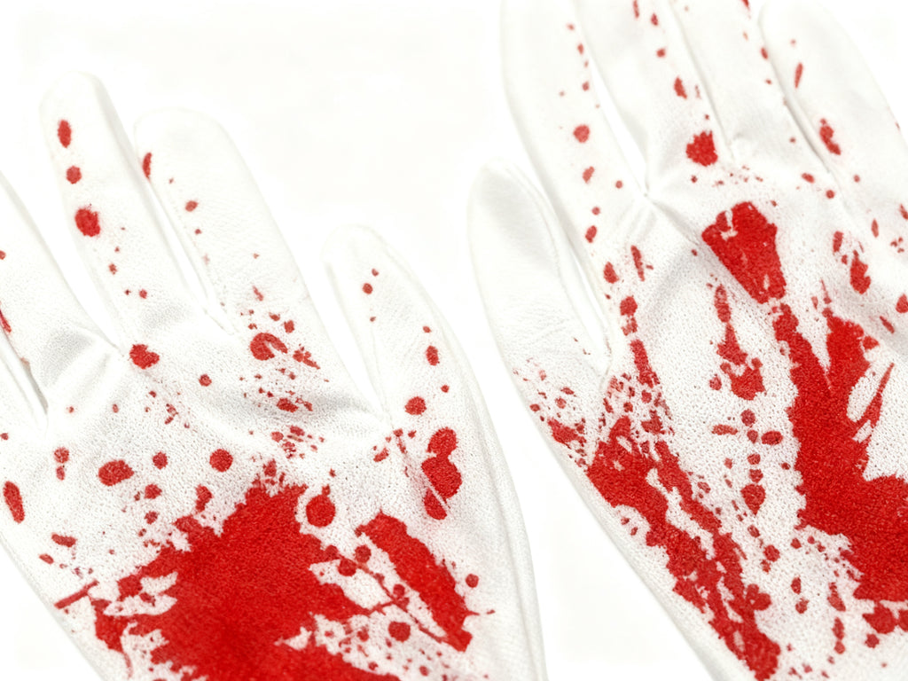 Guantes con Manchas de Sangre para Halloween