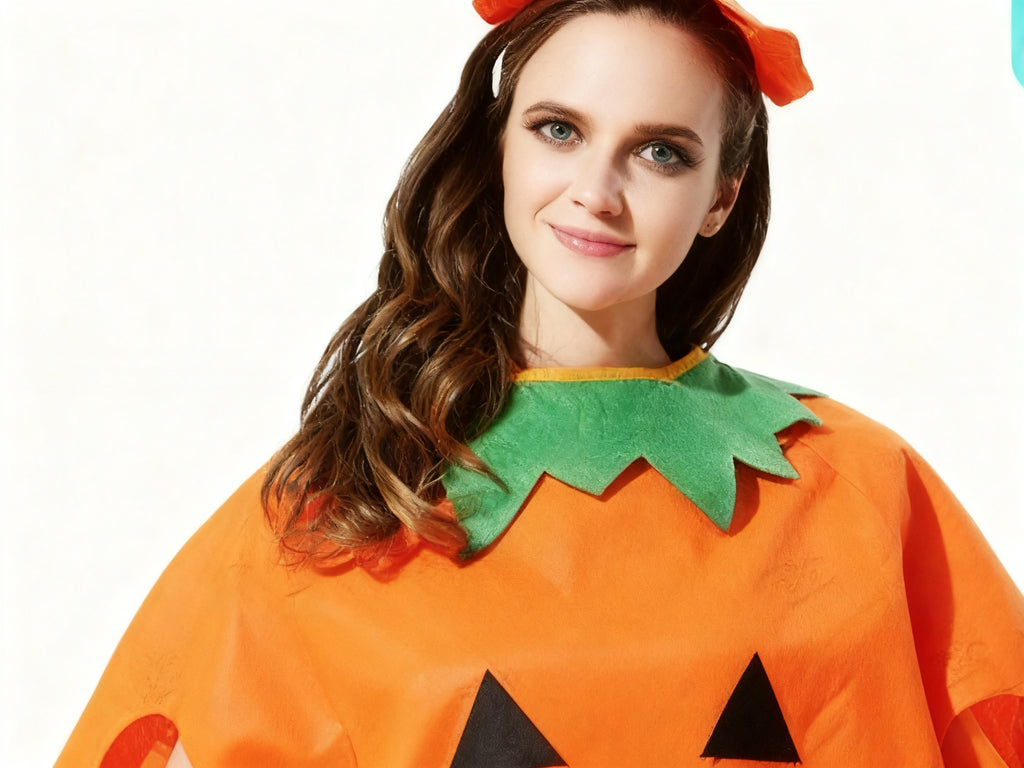Traje de Calabaza de Fieltro para Mujer