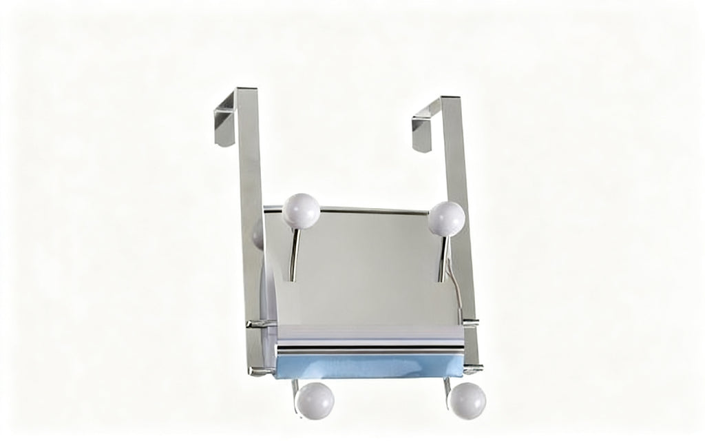 Perchero Puerta 4 Pomos Blancos
