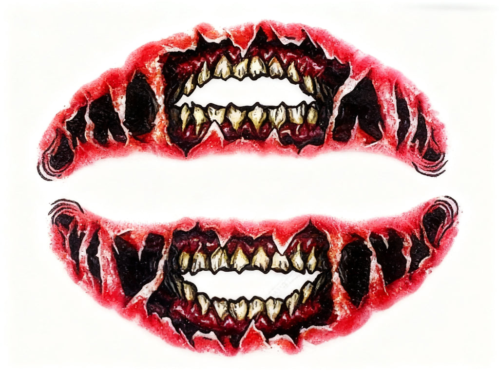 Pegatinas de Labios 3D para Halloween 1pc
