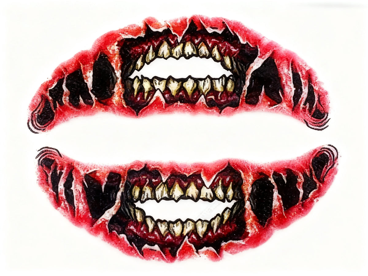 Pegatinas de Labios 3D para Halloween 1pc