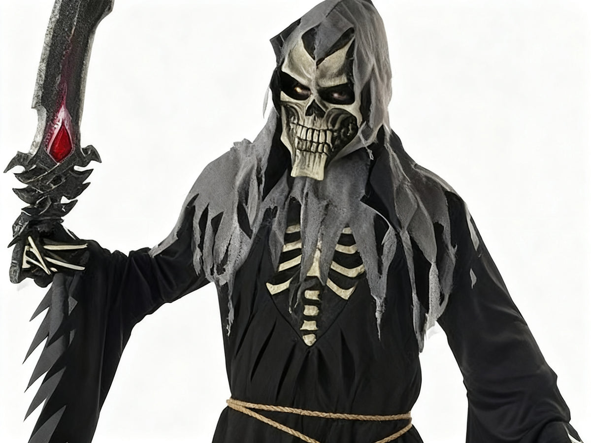 Traje de Fantasma para Hombre con Bordes Rasgados