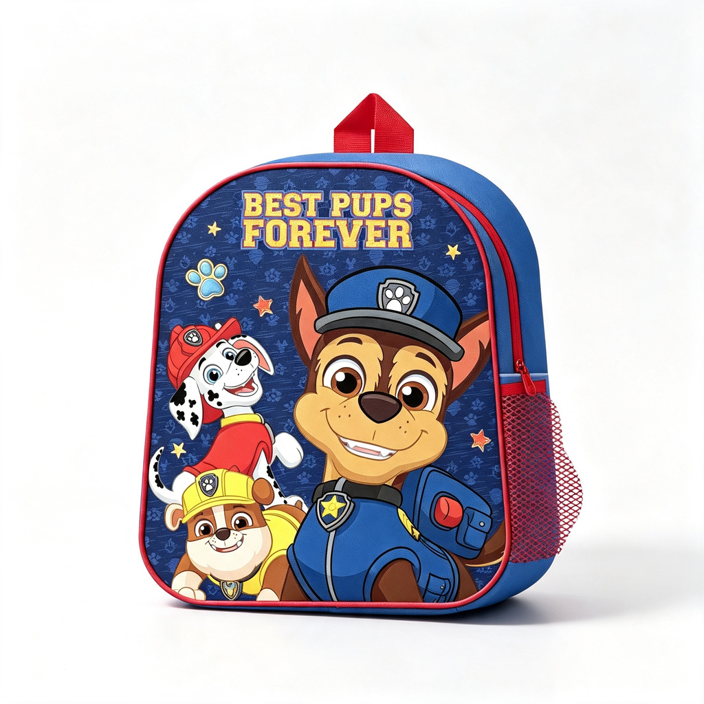 Mochila Infantil Personajes | Princesas Disney, Spider-Man, Peppa Pig, Paw Patrol | Bolsillo Lateral | Vuelta al Cole