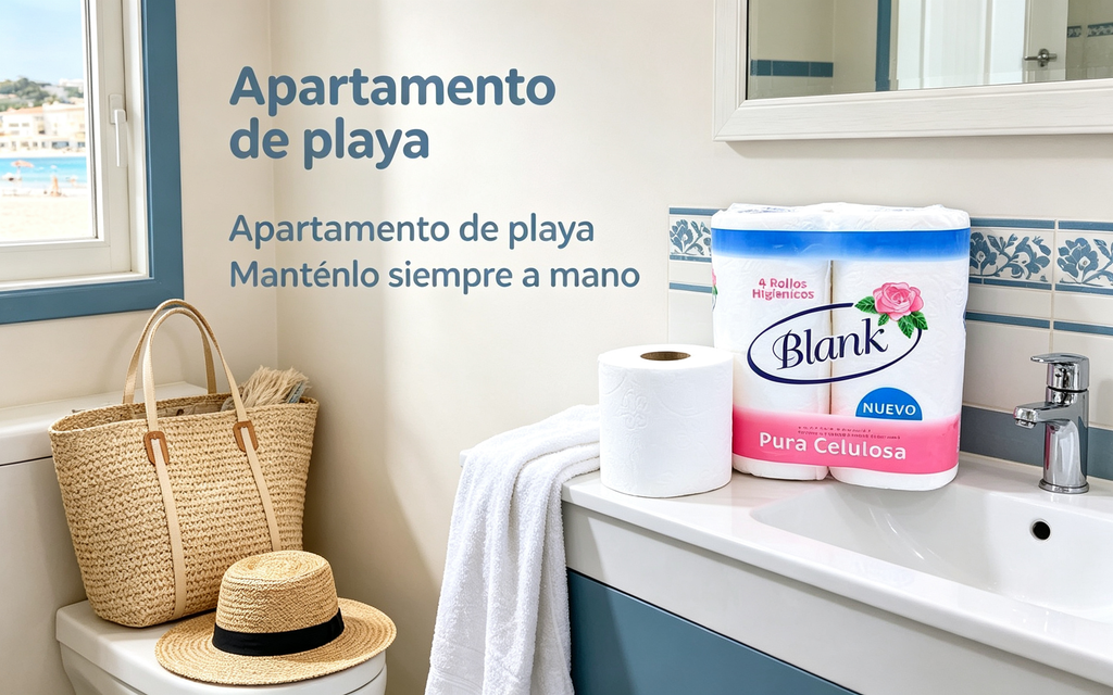 Blank Papel Higiénico 4 Rollos – Pura Celulosa, Extra Suave y Resistente