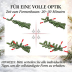 Árbol de Navidad artificial de 210 cm, 865 ramas con hojas artificiales realistas, imitación fiel del abeto Nordmann en color verde, decoración navideña festiva para el hogar (solo incluye el árbol de Navidad)